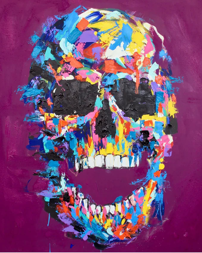 Purple Skull, Original Artwork Prints