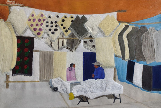 NFT Tuesday at the Plaza in Santiago Tianguistenco, a wool clothing market by Dañelete